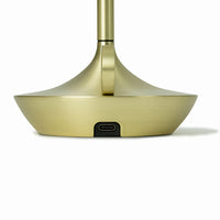 Wick LED Table Lamp in Brass