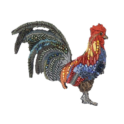 Farm Rooster Brooch Pin