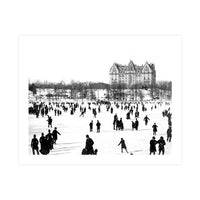 Skating in Central Park Print