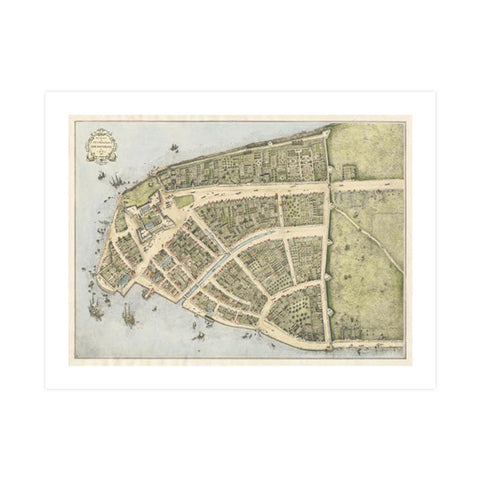 Castello Plan 1660 Print