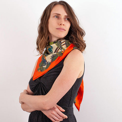 Marmo silk twill scarf in multicoloured - Pucci