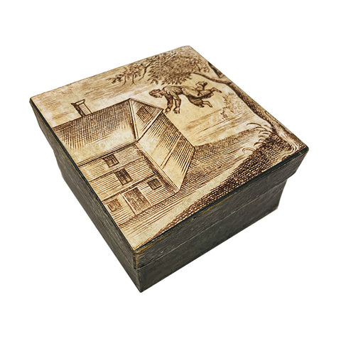 Floating Boy Paper Mache Box