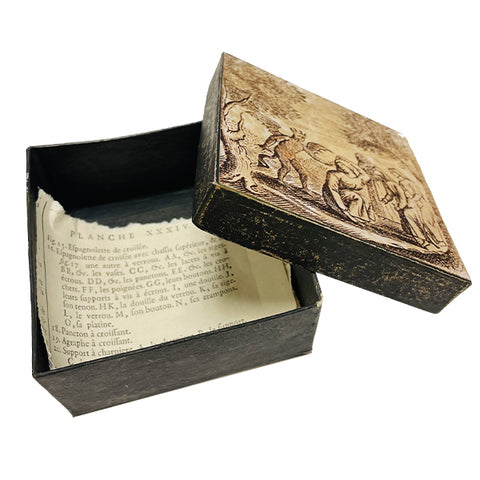 Devil and Woman Paper Mache Box