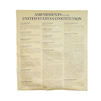 Amendments to the U.S. Constitution Historical Document Replica