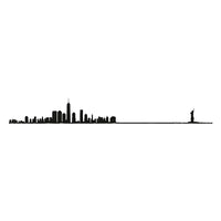 Mini New York Skyline Silhouette Magnet Wall Decor