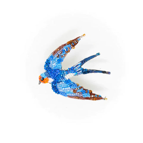 Flying Swallow Brooch Pin