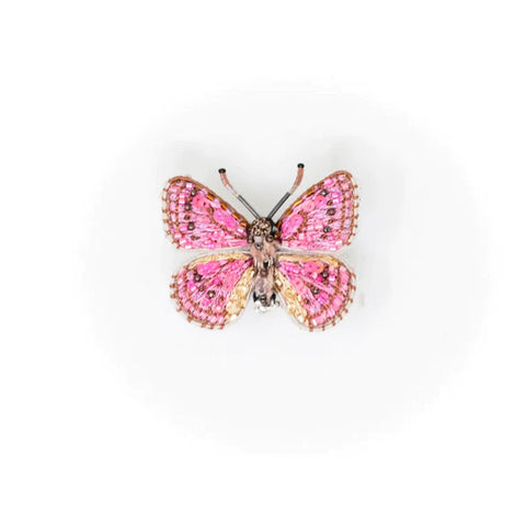 Spotted Tree Nymph Butterfly Brooch Pin