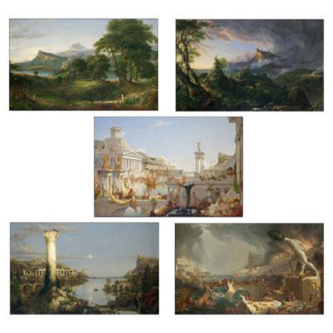 Course of Empire Print - Set of 5