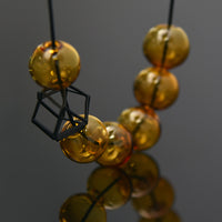 Hex Hex Necklace Glass Amber