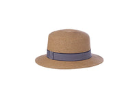 Navy Packable Boater Hat