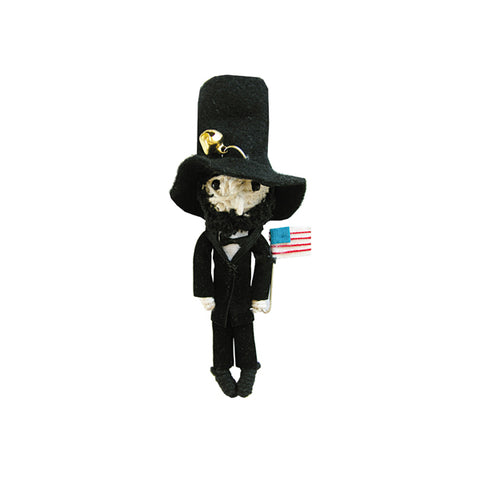 Honest Abe String Doll Keychain
