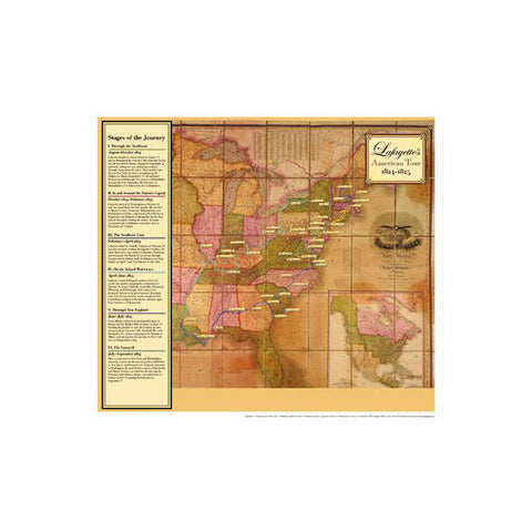 Lafayette's American Tour, 1824 - 1825 Poster