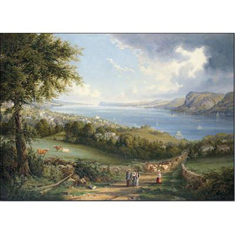 View of the Hudson River from Near Sing Sing, NY Oppenheimer Print