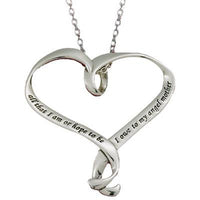 Lincoln Ribbon Heart Necklace
