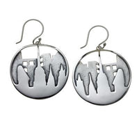 City Skyline Sterling Silver Earrings - New-York Historical Society Museum Store
