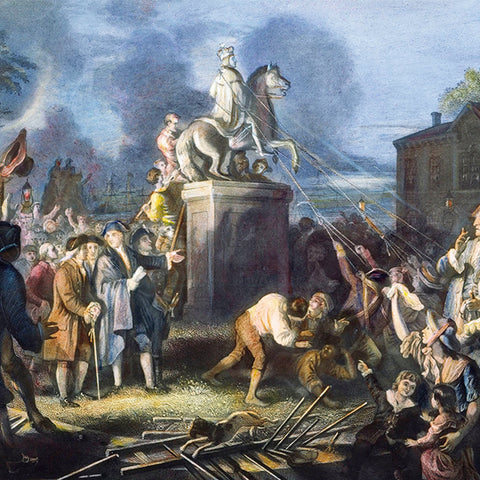 Pulling Down the Statue of King George III, New York City