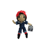 Rosie the Riveter String Doll Keychain
