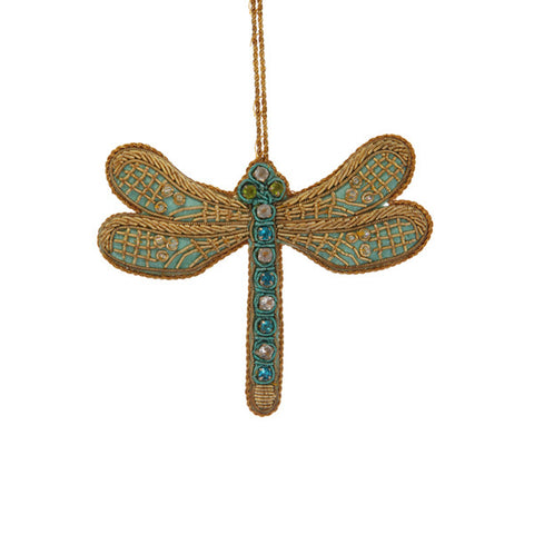 Turquoise Dragonfly Ornament